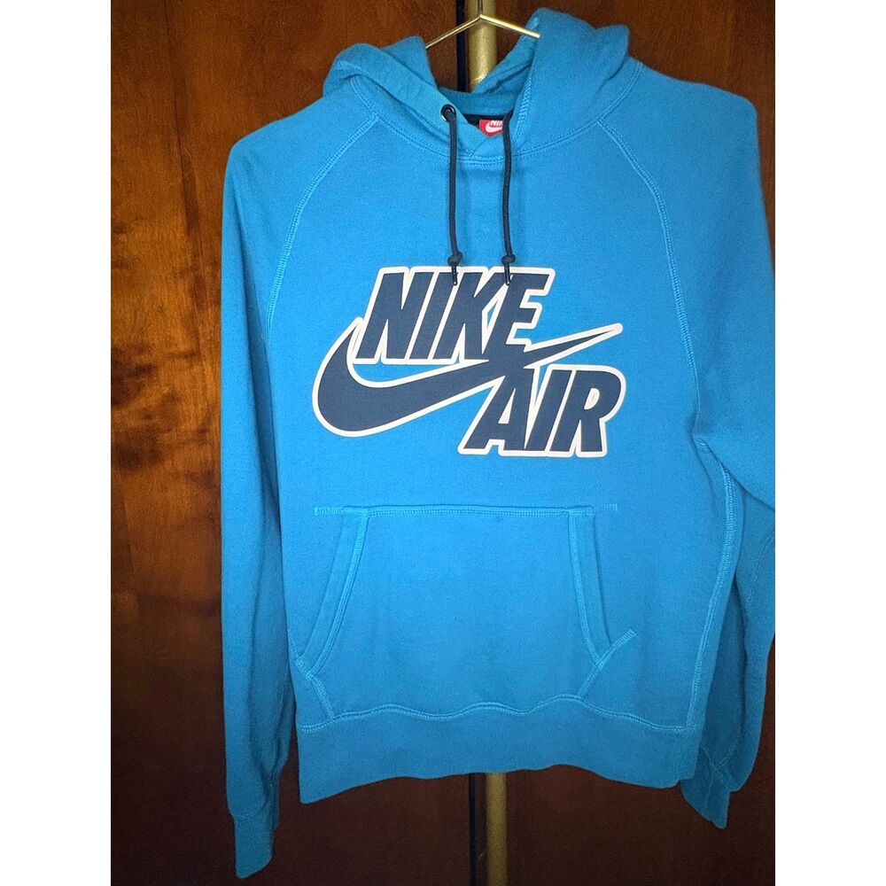 Y2K Nike Air Graphic Hoodie Blue